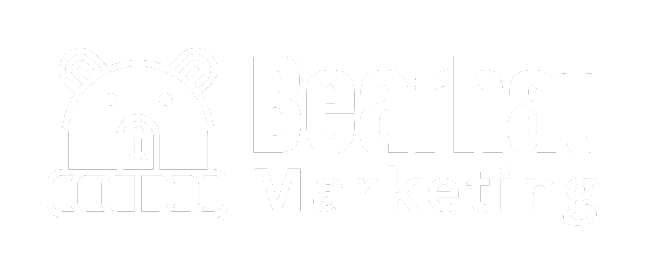 Bearhat Marketing logo - white
